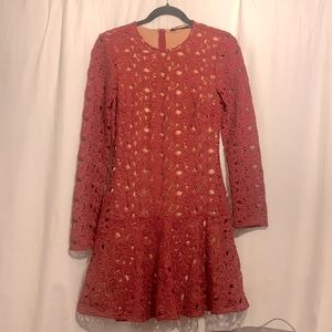 Beautiful Zara red lace dress